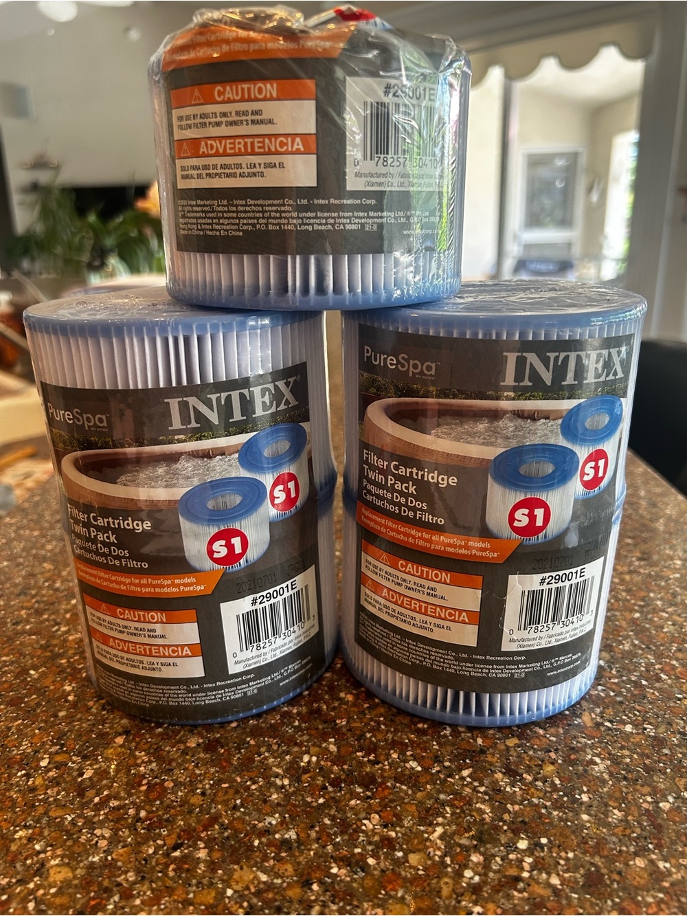 5 Intex PureSpa S1 Filter Cartridge Twin Pack - Blue